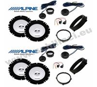 Kit 8 casse per Alfa Romeo 159 Alpine con adattatori e supporti