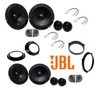 Kit 8 casse per FIAT PANDA JBL con adattatori e supporti
