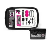 Kit 8 in 1 per la pulizia della bicicletta Muc-Off Nero
