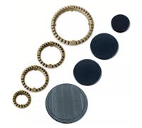 Kit 8 Pezzi Piattelli + Spartifiamma Piano Cottura Hotpoint Ariston Indesit