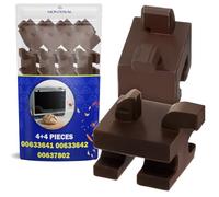 Kit 8 Pezzi Supporti Sinistra e Destra per Guide Forno con Codice Originale 637802 00637802 633641 00633641 633642 00633642 per Bosch per Siemens per Neff - MONTERAL