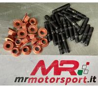 Kit 8 prigionieri dadi ramati scarico Racing Turbina Turbo Flange M8X1.25 M8