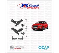 KIT 8 PZ BRACCI+TESTINE+BIELLETTE SOSPENSIONE +TESTINE STERZO AUDI A1 2010>