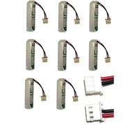 KIT 8 PZ My Brand, Italcell - Saft batteria litio 3, 6 V compatibile antifurto allarme Tecnoallarm