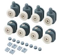 Set 8 Rulli Rotelle Ruote di Ricambio per Box Doccia Cuscinetti Porta Scorrevole
