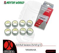 Kit 8 Rulli Variatore 25x14,9 gr.12 YAMAHA YP 400 MAJESTY /ABS Tutti