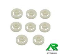 KIT 8 RUOTE LAVASTOVIGLIE CESTELLO INFERIORE PER ARISTON INDESIT 056347