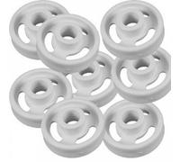 Kit 8 ruote scorrimento cesto LAVASTOVIGLIE inferiore adattabile Ariston Indesit