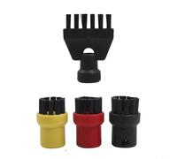 Kit 8 Spazzole Vapore Nylon e Ottone per Pulitori per kärcher | Compatibile SC1-SC5, 4 nylon + 4 ottone, profonda, rimuove sporco ostinato, set completo 8 pezzi