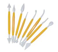 Kit 8 strumenti in plastica per modellazione pasta di zucchero