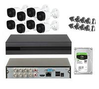 KIT 8 TELECAMERE 5 MP lente da 2.8 mm XVR 8 CANALI 5 MP HARD DISK DA 1 TERA 1000 GB INCLUSO