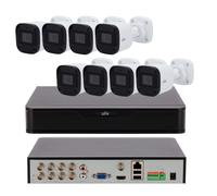 Kit 8 Telecamere AHD con DVR 8 Canali 5 MPX Professionale Uniview Ultra HD