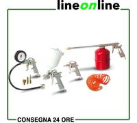 Stanley Kit accessori per compressore aria - 8 pezzi (aerografo, gonfiaggio, soffiaggio)