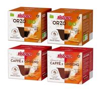 Kit 80 Capsule compatibili con Nescafé Dolce Gusto - 4 Orzo Bio e 4 Caffè e Ginseng, 8 confezioni da 10, confezioni Ristora