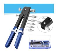 KIT 86 PZ RIVETTATRICE PER INSERTI RIVETTI FILETTATI FILETTI M3 M4 M5 M6 M8