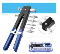 KIT 86 PZ RIVETTATRICE PER INSERTI RIVETTI FILETTATI FILETTI M3 M4 M5 M6 M8 oxf