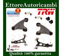 KIT 8pz 4 BRACCI OSCILLANTI SUP/INF + 2 BIELLETTE+ 2 GOMMINI TRW ALFA 147-156-GT