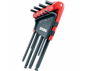 kit 9 brugole lunghe a testa sferica USAG chiave maschio esagonale - 280 LTS/S9