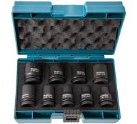 Makita E-16564 - Set di bussole, 9 pezzi, 1/2", Impact Black