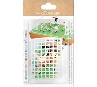 ScrapCooking- 9 Calcio per Torte e Dolci - Decorazione Compleanno Torta - Accessori Football Bambini, Verde, 5013