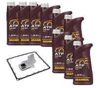 Kit 9 L MANNOL Olio Trasmissione ATF AG60 Per Nissan Patrol GR V