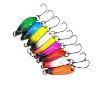 kit 9 spoon ondulanti 3g pesca spinning trota trout area game mini cucchiaini EH