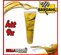 KIT 9X 250ML OLIO BARDAHL T-OIL TRASMISSIONE 80W90 250gr LUBRIFICANTE PER TRASMI