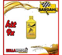 KIT 9X LITRO OLIO BARDAHL KXT OFF ROAD LUBRIFICANTE 2T RACING PER MOTO 1LT - 9x