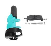 Kit a coclea di ghiaccio elettrico potente coclea per trapano per il ghiaccio resistente alle pale incisive 6 potenti con posizionatore per un'emergenza di pesca invernale fatta