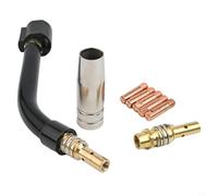 Kit a collo di cigno per torcia TIG per 15AK, MB15, SB15, 63616, 63617, torcia di saldatura in ottone con apertura da 0,6 mm a 1,2 mm, resistente al calore fino a 1000 °C, include protezione (0,6 mm)