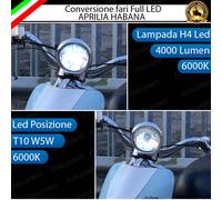 KIT A LED APRILIA HABANA 125 ANABBAGLIANTE ABBAGLIANTE H4 LUCE DI POSIZIONE T10