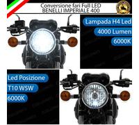 KIT A LED BENELLI IMPERIALE ANABBAGLIANTE ABBAGLIANTE H4 LUCE DI POSIZIONE T10