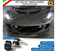 KIT A LED H7 LOTUS ELISE CANBUS 6000K XENON 9600 LUMEN 80W NO AVARIA LUCI