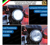 KIT A LED HONDA X ELEVEN 1000 ANABBAGLIANTE ABBAGLIANTE H4 LUCE DI POSIZIONE T10