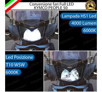 KIT A LED KYMCO PEOPLE 50 ANABBAGLIANTE ABBAGLIANTE HS1 LUCE DI POSIZIONE T10