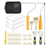 Kit a rulli di vernice, copertura per rulli di vernice regolabile con palos telescopico, forniture di rinnovamento dei progetti domestici per le pareti porte del soffitto mobili ritmo