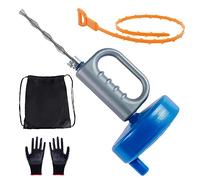 Kit a Stura Lavandini e Scarichi Professionale, 13M Sonda Sturatubi per Trapano, Stura Tubi di Scarico, Molla Sturatubi per Scarico, Coclea di Drenaggio per Pulizia Tubi, Lavello, Doccia, Cucina