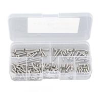 Kit a vite RC Sostituzione a prova di ruggine in acciaio inossidabile RC CAR M3 VITE HEX Set per vite BBX BB01 Modello RC appassionato di auto da 120 pcs in scatola di stoccaggio