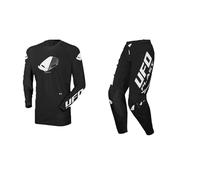 KIT ABBIGLIAMENTO UFO NEW SLIM RADIAL MADE IN ITALY NERO PER TRAIL ENDURO