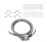 Kit AC elettrico flessibile del condotto elettrico dell'Assemblea della frusta di potere di 4FT Nessuno liquido metallico stretto con i corredi dell'assemblea di potere del cavo di calibro 10