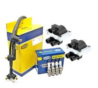 KIT ACCENSIONE BOBINE CANDELE CAVI FIAT PUNTO PANDA 500 1.1 1.2 LANCIA Y BENZINA