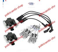 KIT ACCENSIONE BOBINE CANDELE CAVI FIAT PUNTO PANDA 500 1.1 1.2 LANCIA Y BENZINA