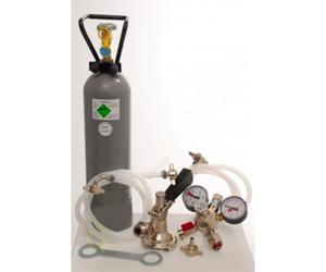 Kit accessori 2 con raccordo a cestello, 7mm, tubo birra e 2,0 kg CO2 per spillatore birra a 1 linea