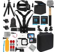 Kit Accessori Action Camera e 2 batterie con caricatore GoPro Hero 12/11/10/9