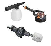 KIT ACCESSORI AUTO BARCA HYDROSHOT WA4071 CROMATO NERO ATTREZZI COMPATIBILI PER