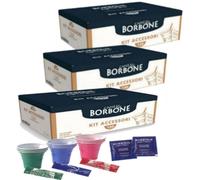 KIT Accessori Caffè Borbone 450 Bicchieri + 450 Palette + 450 Bustine Zucchero