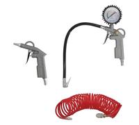 Kit accessori compressore 3 pezzi con attacco rapido, set di utensili pneumatici per compressore.