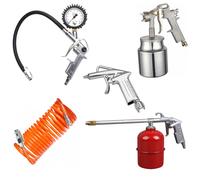 KIT ACCESSORI COMPRESSORE ARIA COMPRESSA AEROGRAFO ALLUMINIO SET 5 PZ