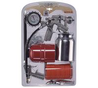 Kit Accessori Compressore Aria Compressa ANI Pistola Soffiaggio Manometro Tubo