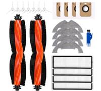 Kit Accessori de Ricambi per Dreame D10 Plus, D10s Plus, Z10 Pro, L10 Plus Aspirapolvere, 2 Spazzola Principale, 4 Filtro Hepa, 4 Panni Mop, 7 Spazzole Laterali, 4 Sacchetti Antipolvere